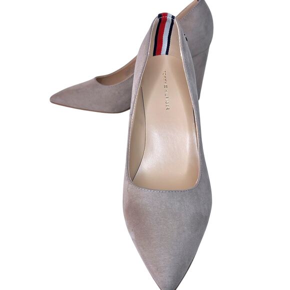 Chunky Heel Suede 7.5 Office Siren 90s Inspired Tommy Hilfiger Women - Picture 3 of 8